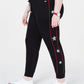 Calça de corrida feminina Tommy Hilfiger Plus Size preta, tamanho 2X