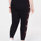 Calça de corrida feminina Tommy Hilfiger Plus Size preta, tamanho 2X
