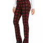 Calça jeans feminina Charter Club Petite Plaid Lexington preta tamanho 2 Petite