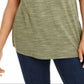 Regata feminina Spacedyed Style &amp; Co, verde, tamanho X-S
