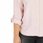 Camisa feminina de um bolso Style &amp; Co, rosa, tamanho médio