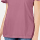 Blusa feminina Karen Scott com acabamento em trama de cesta e mangas esvoaçantes, rosa, tamanho GG