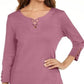 Camiseta feminina Karen Scott de algodão com cadarço, rosa, tamanho GG