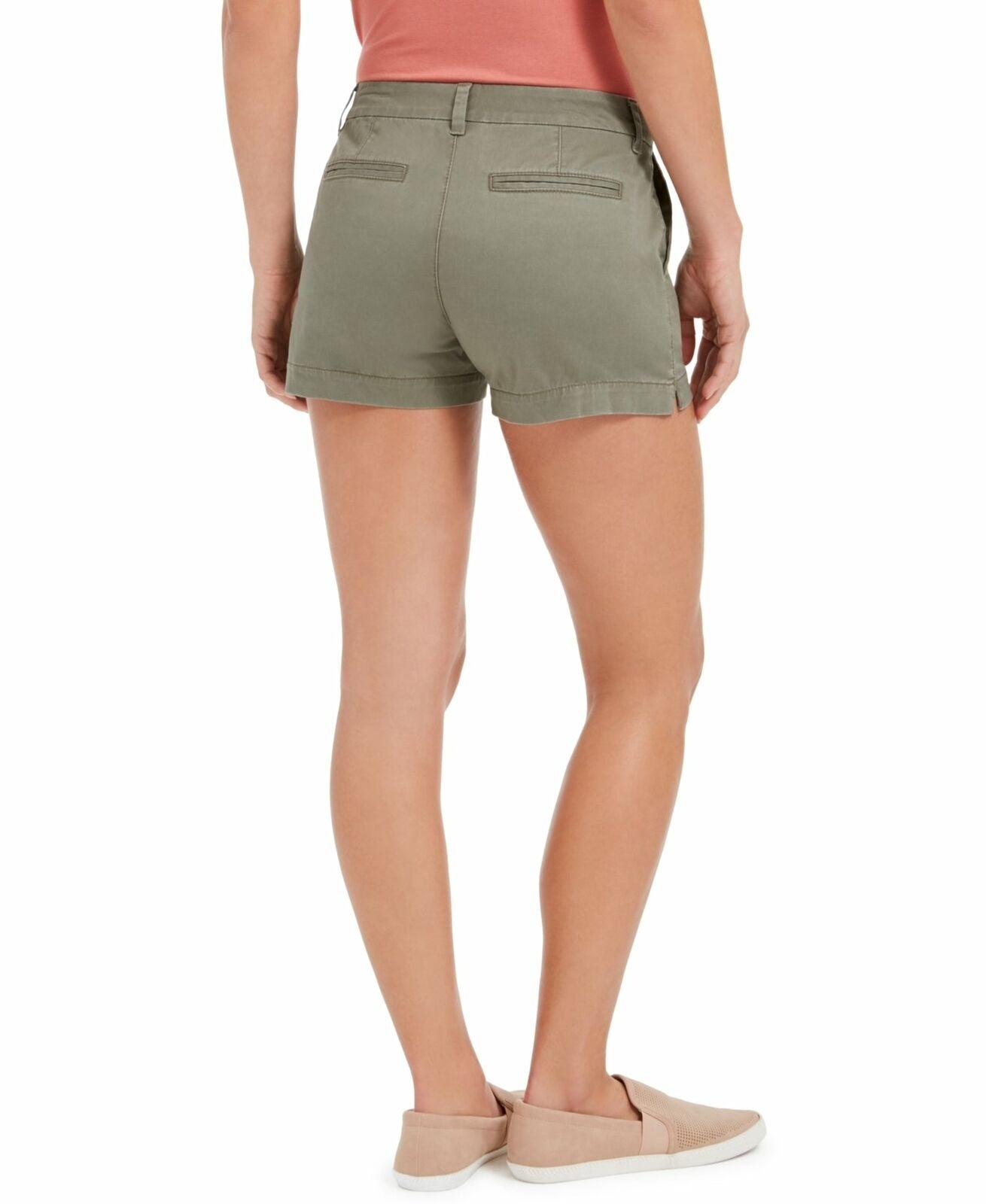 Shorts Chino Feminino Style &amp; Co Verde Tamanho 14