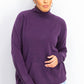 Karen Scott Suéter Feminino Luxsoft Gola Alta Roxo Tamanho Pequeno Grande