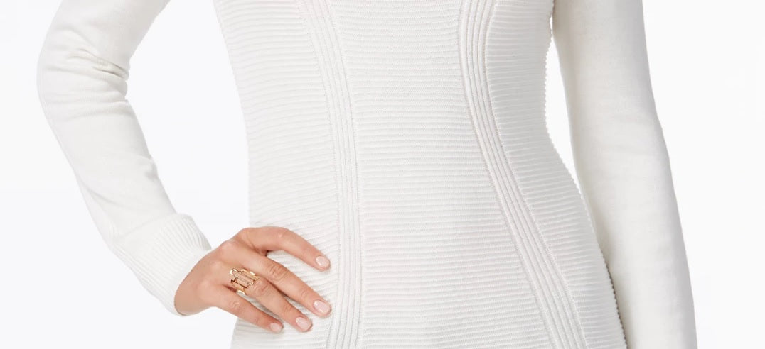 Suéter feminino com gola envelope Style &amp; Co, tamanho pequeno, branco