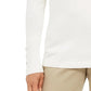 Suéter feminino JM Collection com mangas enfeitadas e decote em V, branco, tamanho XXL