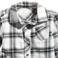 Camisa xadrez de algodão para meninos First Impressions, branca, tamanho 3-6 meses
