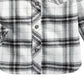 Camisa xadrez de algodão para meninos First Impressions, branca, tamanho 3-6 meses