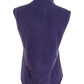 Colete feminino Karen Scott com zíper frontal, roxo, tamanho pequeno