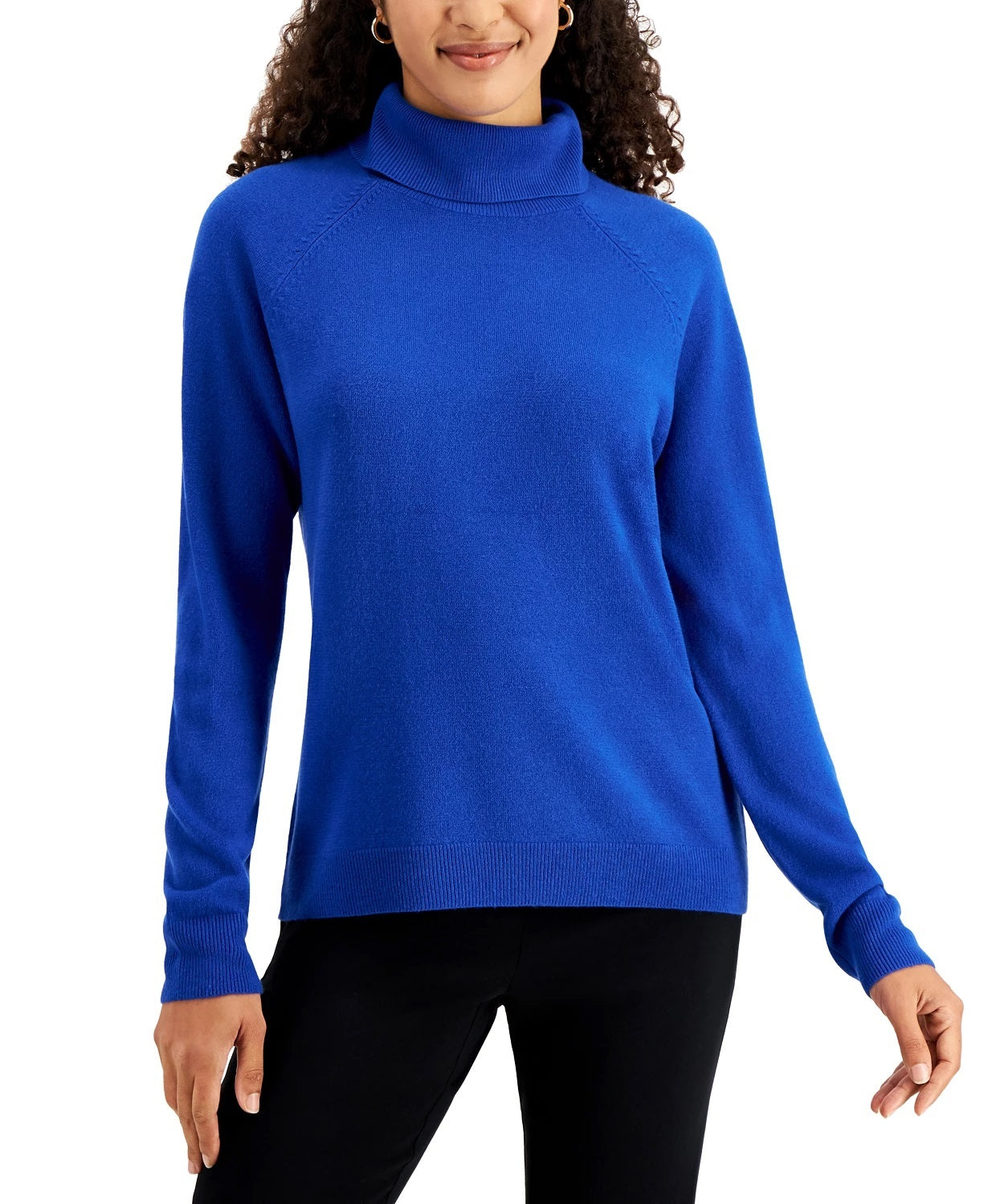 Karen Scott Suéter Feminino Gola Alta Azul Tamanho XX-G