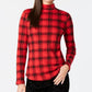Charter Club Top xadrez de algodão feminino vermelho tamanho XX-G
