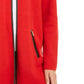 Cardigan feminino Charter Club Milano Cotton com abertura frontal, vermelho, tamanho médio
