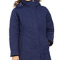 Casaco Chelsea com capuz e acabamento em pele sintética Marmot feminino, azul, tamanho pequeno