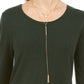 Top feminino estilo &amp; co com alças finas e renda verde tamanho pettite extragrande