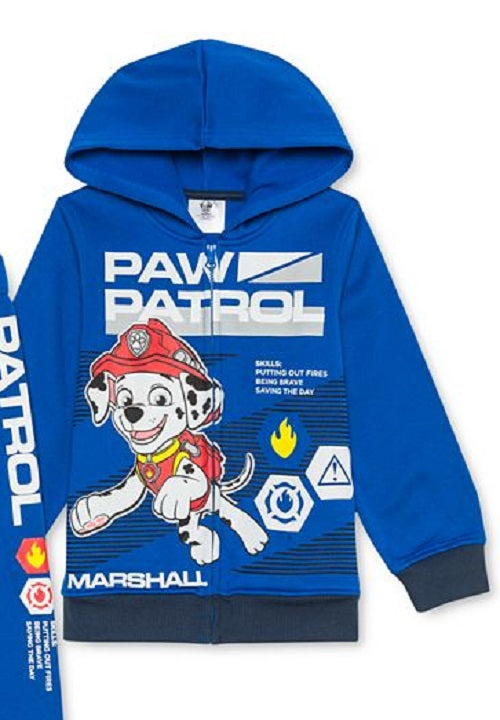Conjunto de 3 peças de moletom com capuz e calça de moletom da Patrulha Canina da Nickelodeon para meninos, tamanho 7, azul