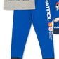 Conjunto de 3 peças de moletom com capuz e calça de moletom da Patrulha Canina da Nickelodeon para meninos, tamanho 7, azul