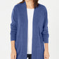 Karen Scott Cardigan Feminino Pequeno com Frente Aberta Azul Tamanho Pequeno X-Grande