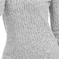 Karen Scott Suéter Feminino de Algodão e Malha Marmorizada Inverno Branco Marmorizado Tamanho P