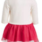 Vestido tutu infantil First Impressions para meninas com laço e tule, tamanho 6, vermelho