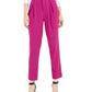 Calça feminina plissada de cintura alta Bar III, rosa, tamanho 4
