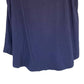 JM Collection Top feminino com decote redondo, azul, tamanho XX-G