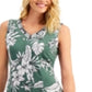 Vestido feminino JM Collection Tropic Palapa com detalhes verde, tamanho pequeno