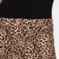 INC International Concepts Saia feminina reta estampa de leopardo jeans mini tamanho natural 16