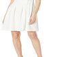 Vestido feminino Vince Camuto com decote em arco e ajuste evasê, branco, tamanho 8