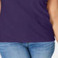 Karen Scott Blusa Feminina Gola Careca Sem Mangas Roxa Tamanho Médio