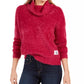 Suéter Calvin Klein Feminino Gola Careca Fuzzy Vermelho Tamanho Médio