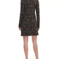 Vestido tubinho de malha com estampa metálica Jessica Howard feminino, prateado, tamanho 8