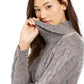 Suéter feminino Charter Club Petite Cable-Knit cinza tamanho PL