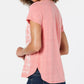 Camiseta feminina pequena com estampa gráfica Style &amp; Co, laranja, tamanho PS