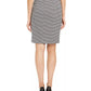Saia plissada pied-de-poule feminina Calvin Klein, cinza, tamanho 6