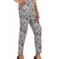 Calça feminina estampada JM Collection preta tamanho XX-G