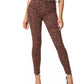 Calça jeans feminina Joe's Charlie estampada laranja tamanho 27