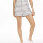 Shorts xadrez feminino Danielle Bernstein tamanho natural 4