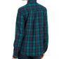 Camisa utilitária xadrez de algodão feminina Charter Club Petite, preta, tamanho Petit