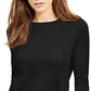 Suéter feminino Michael Kors Plus Size com manga amarrada, preto, tamanho 3X
