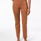 Calça feminina Charter Club Pull On Ponte Knit vermelha tamanho 2 Petite