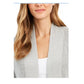 Cardigan curto de algodão feminino Charter Club, tamanho pequeno, tamanho G, prateado