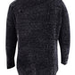 Karen Scott Suéter Feminino Gola Envelope Chenille Cinza Tamanho Pequeno Médio