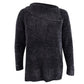 Karen Scott Suéter Feminino Gola Envelope Chenille Cinza Tamanho Pequeno Médio