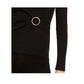Suéter feminino de malha metálica com envoltório falso, preto, tamanho pequeno S, da INC International Concepts