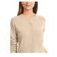 Karen Scott Cardigan Feminino Luxsoft Botão Marrom Tamanho Pequeno P