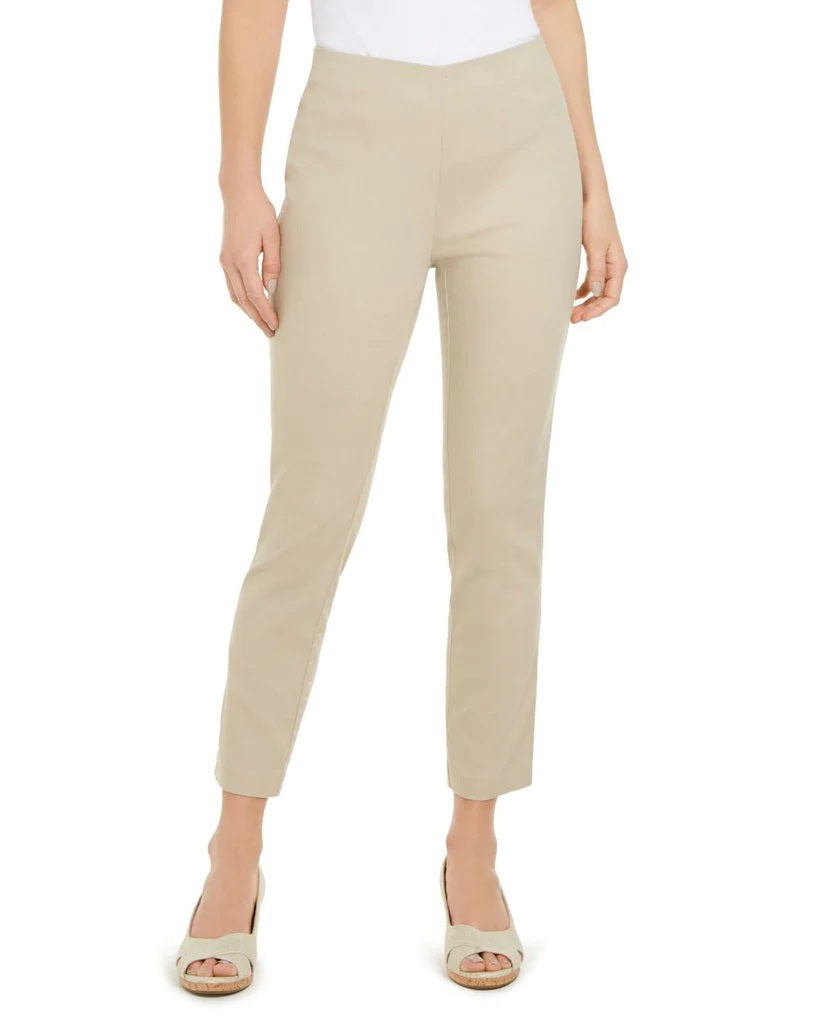 Calça Chelsea Stretch Twill Feminina Charter Club Bege Tamanho 12