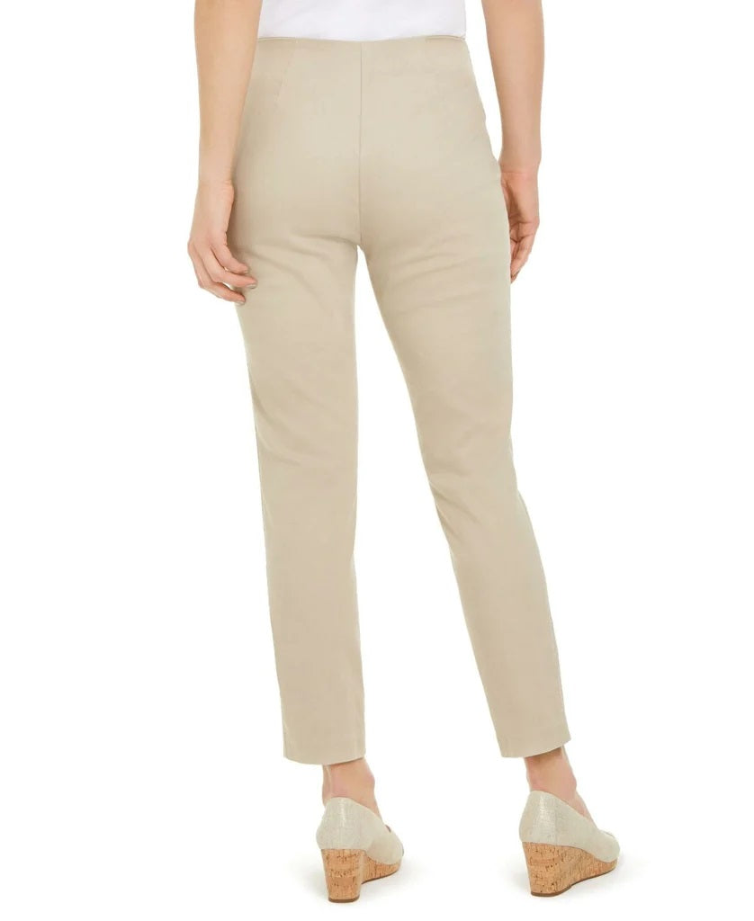 Calça Chelsea Stretch Twill Feminina Charter Club Bege Tamanho 12