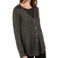 Cardigan Alfani Feminino Metálico Preto Tamanho Pequeno G
