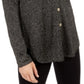 Cardigan Alfani Feminino Metálico Preto Tamanho Pequeno G